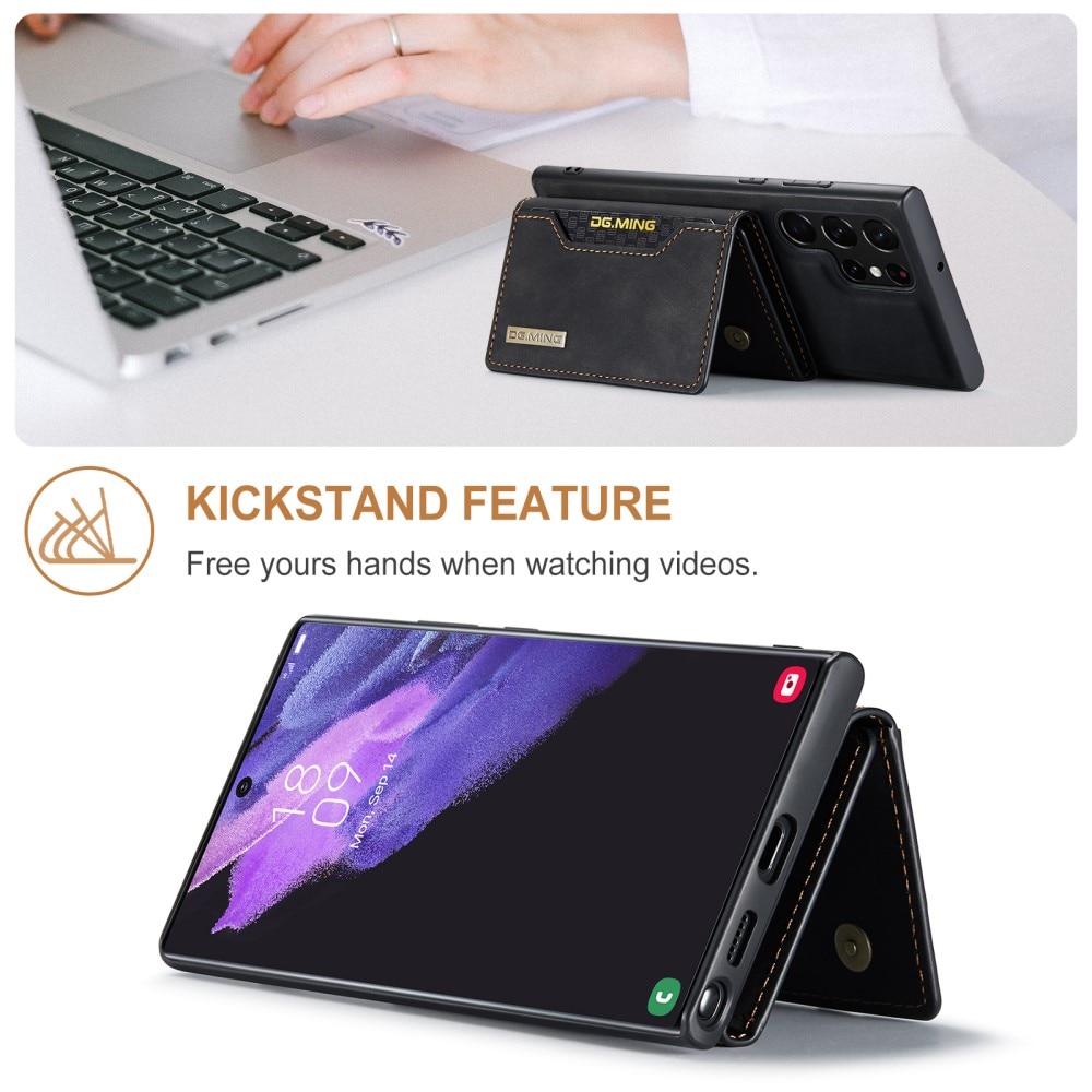 Magnetic Card Slot Case Samsung Galaxy S24 Ultra Schwarz