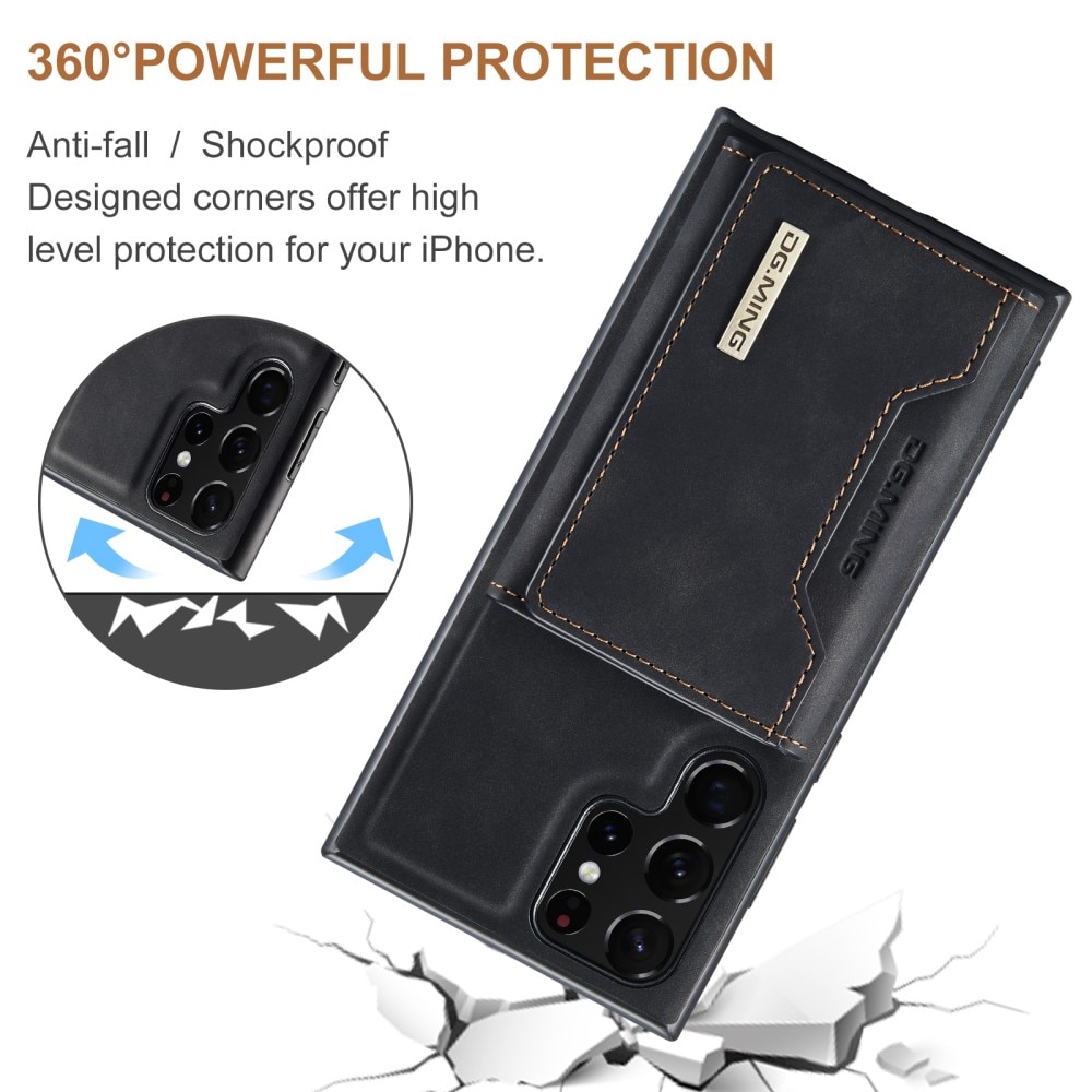 Magnetic Card Slot Case Samsung Galaxy S24 Ultra Schwarz