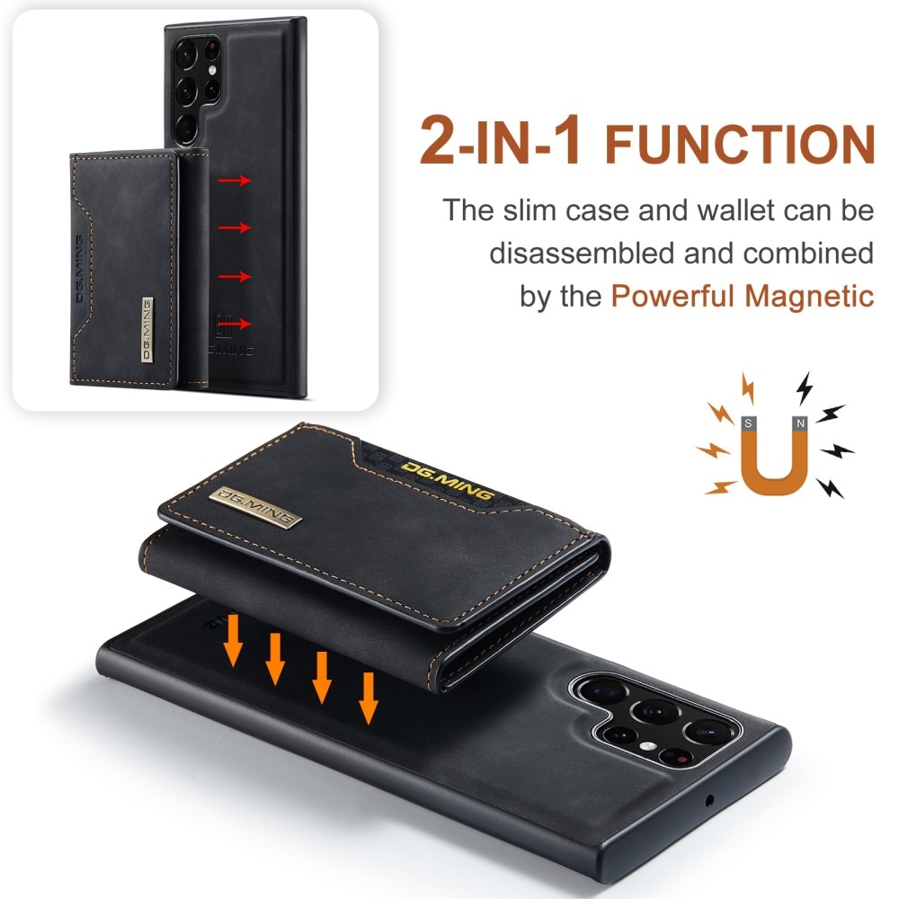 Magnetic Card Slot Case Samsung Galaxy S24 Ultra Schwarz