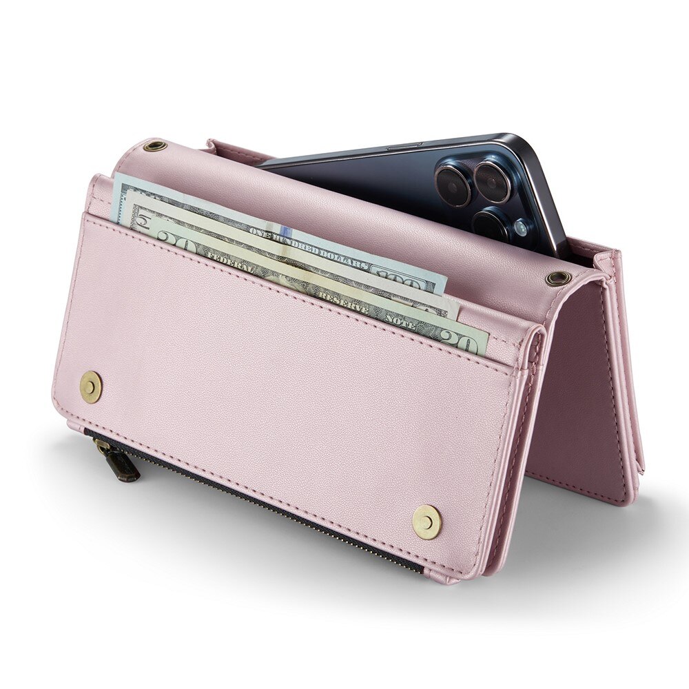 Universal Crossbody Brieftasche Hülle rosa