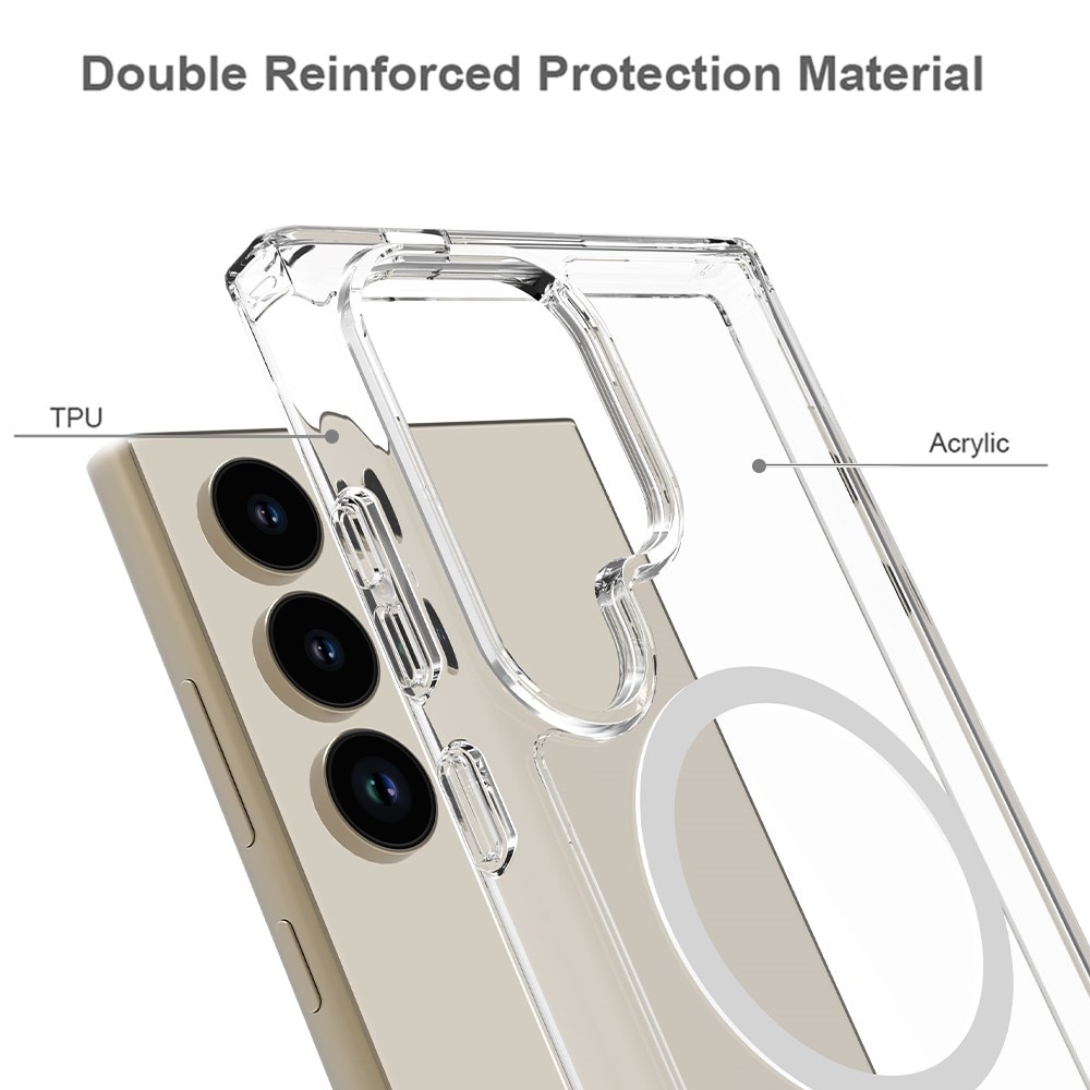 Samsung Galaxy S24 Ultra Kit mit MagSafe-Hülle und Displayschutz-Panzerglas