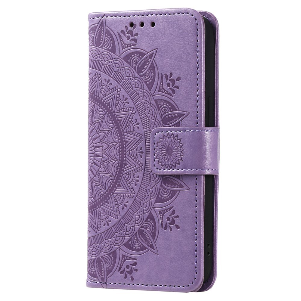 Xiaomi Redmi 13C Handytasche Mandala lila