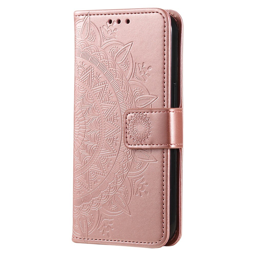 Xiaomi Redmi 13C Handytasche Mandala roségold