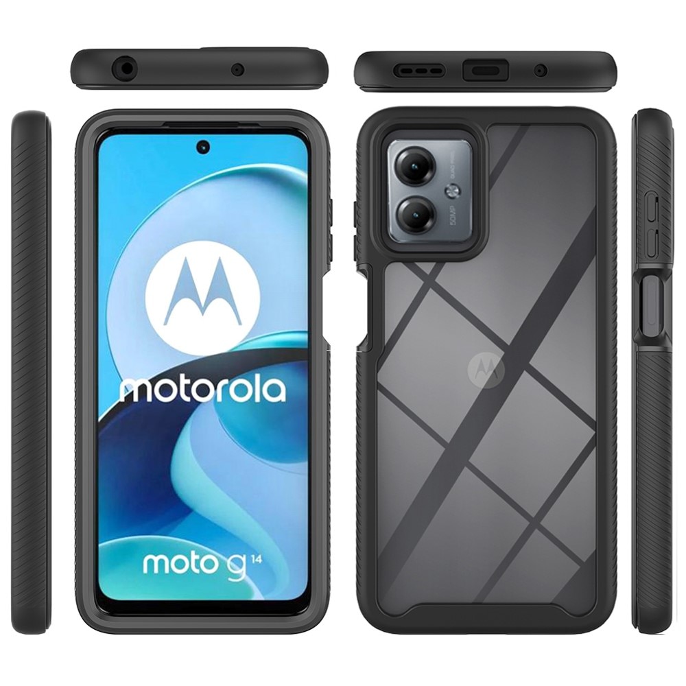 Motorola Moto G14 Full Protection Case schwarz