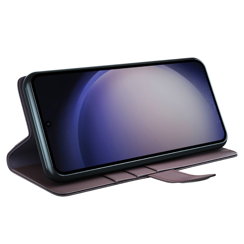 Samsung Galaxy S24 Ultra Echtlederhülle Braun