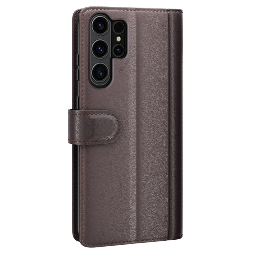 Samsung Galaxy S24 Ultra Echtlederhülle Braun