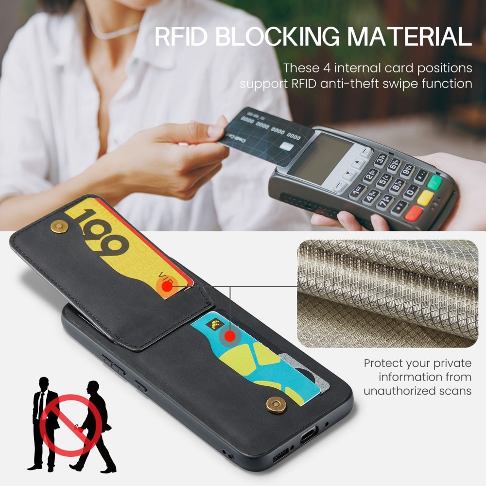 RFID-geschützte Multi-slot Hülle Samsung Galaxy S23 FE schwarz