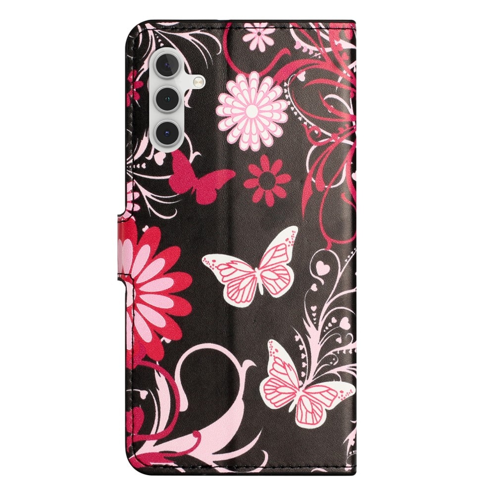 Samsung Galaxy A55 Portemonnaie-Hülle  schwarzer Schmetterling