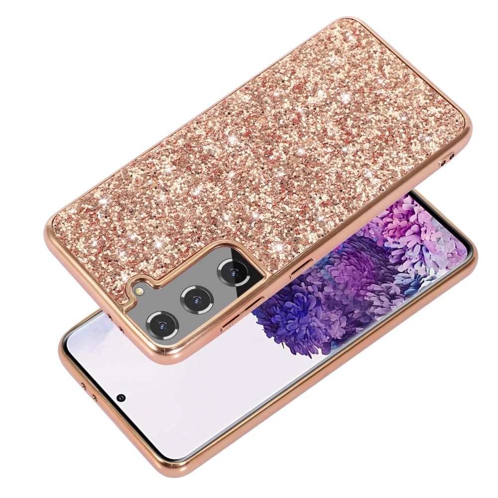 Samsung Galaxy S24 Glitzerhülle roségold