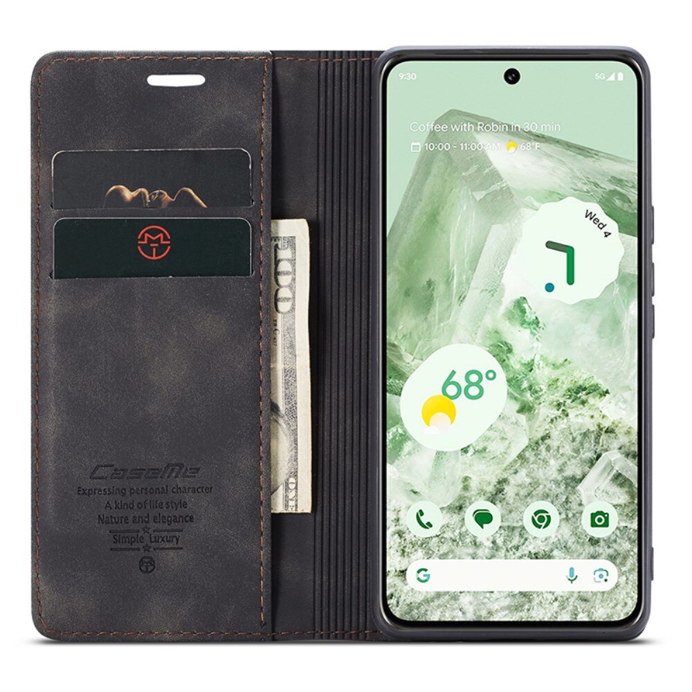 Slim Portemonnaie-Hülle Google Pixel 8a schwarz