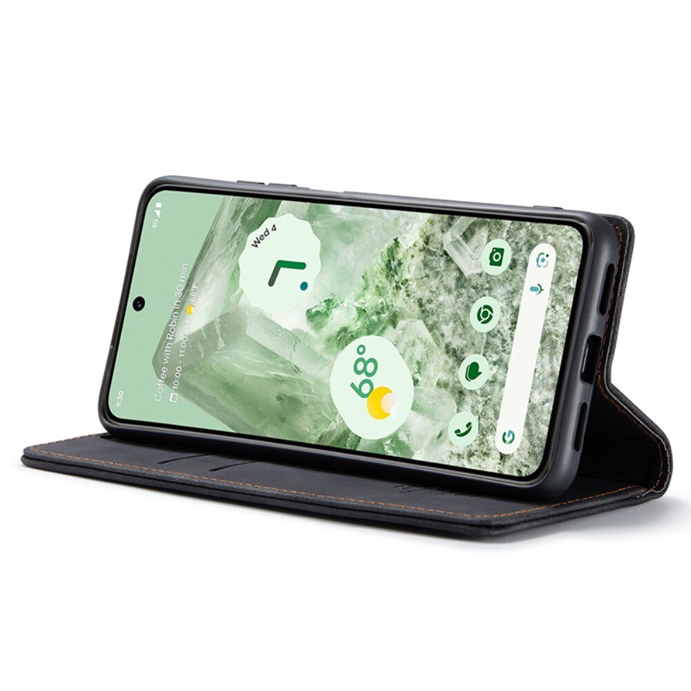 Slim Portemonnaie-Hülle Google Pixel 8a Schwarz