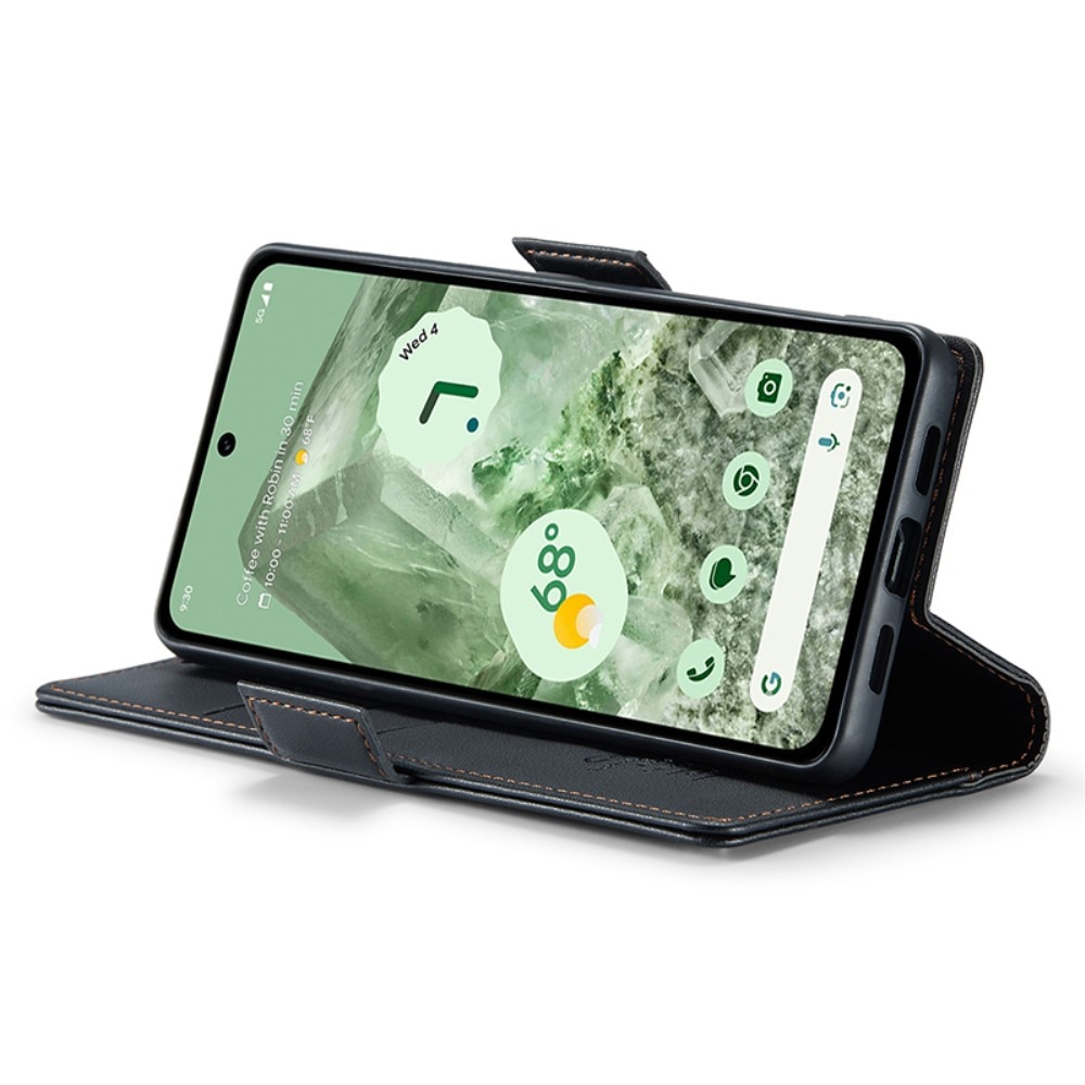 RFID-geschützte Slim Portemonnaie-Hülle Google Pixel 8a Schwarz