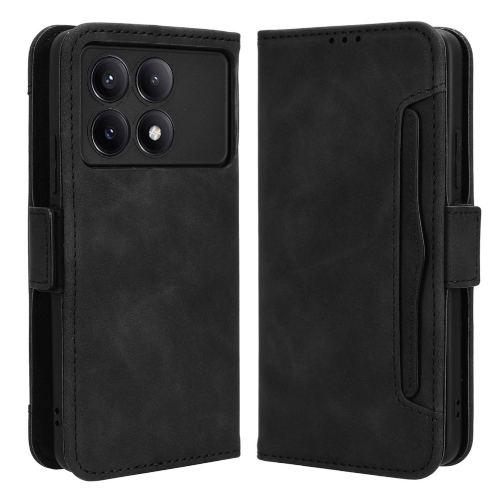 Xiaomi Poco X6 Pro Multi Portemonnaie-Hülle schwarz