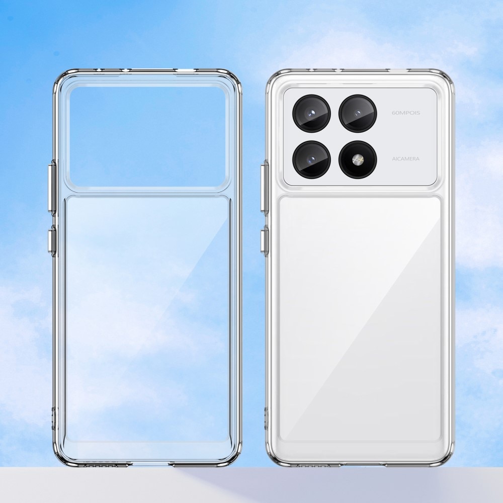 Xiaomi Poco X6 Pro Hybrid-Hülle durchsichtig