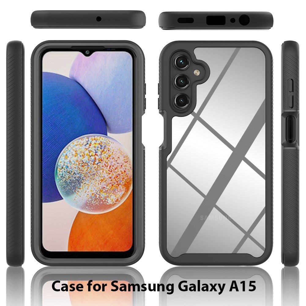 Samsung Galaxy A15 Full Cover Hülle schwarz