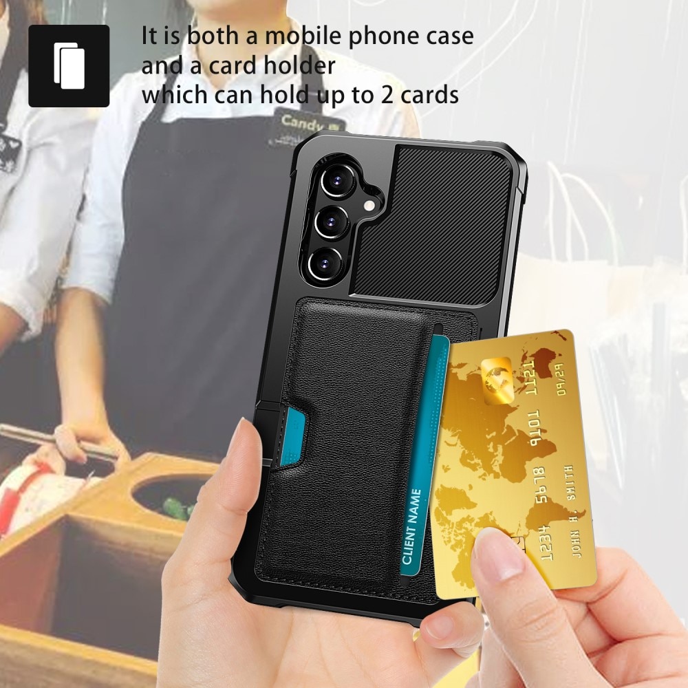 Samsung Galaxy S24 Plus Tough Card Case schwarz
