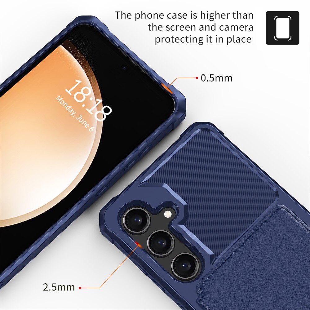 Samsung Galaxy S24 Plus Tough Multi-slot Hülle Blau