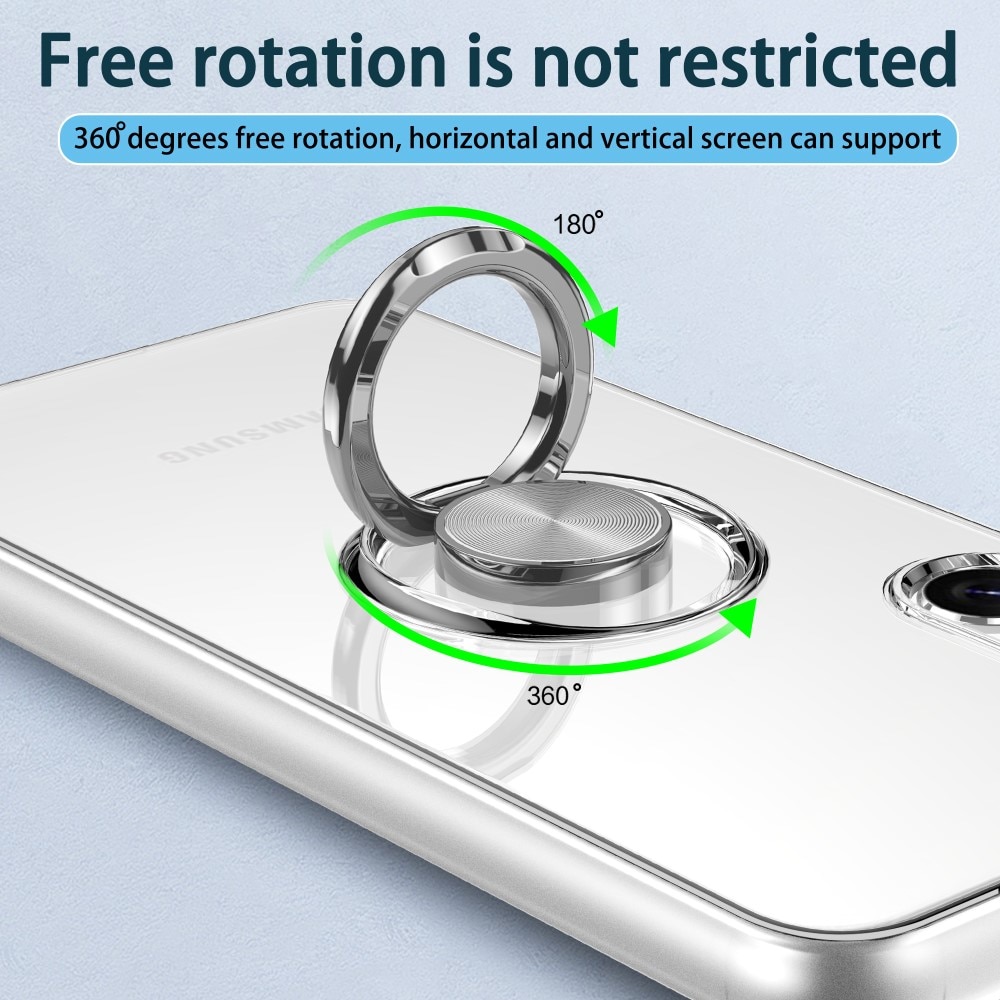 Samsung Galaxy S24 Plus TPU-Kickstand-Hülle Finger Ring, transparent