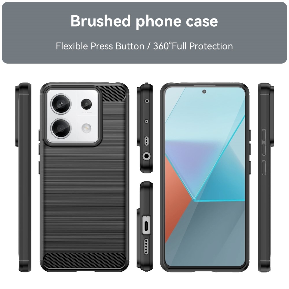 Xiaomi Redmi Note 13 Pro Hülle TPU Brushed Schwarz