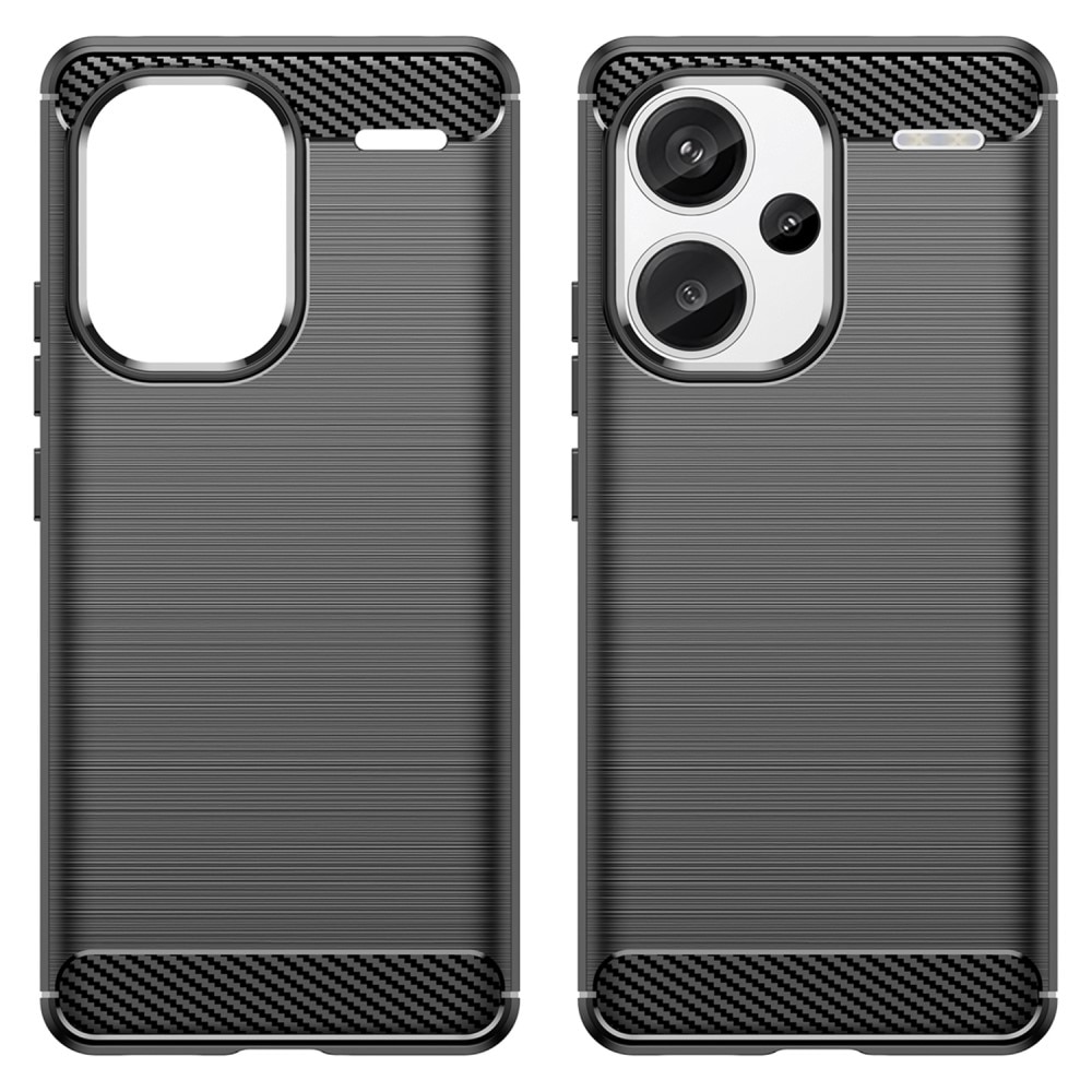 Xiaomi Redmi Note 13 Pro Plus Hülle TPU Brushed Schwarz