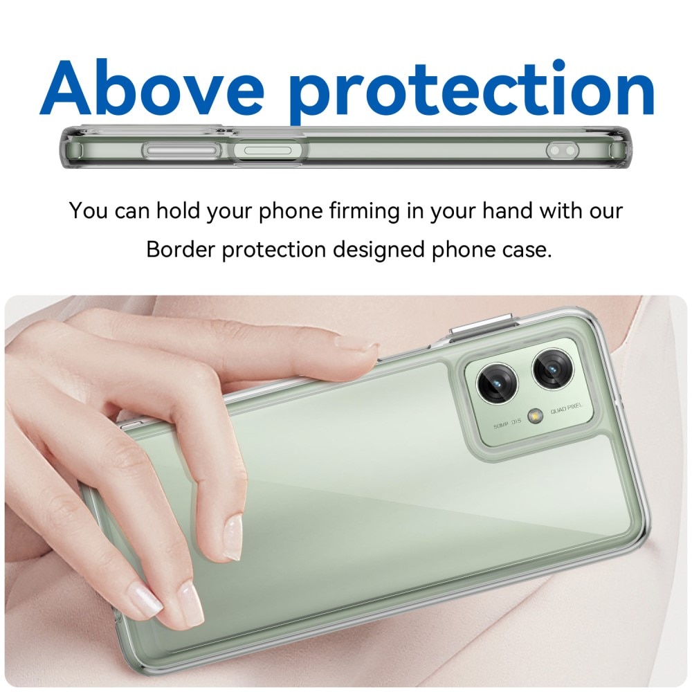 Motorola Moto G54 Hybride Handyhülle Crystal Hybrid transparent