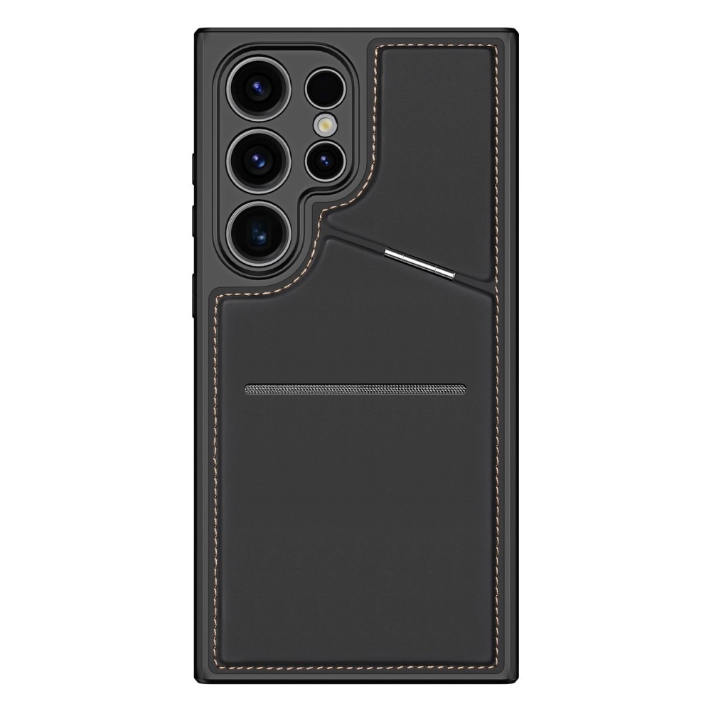 Rafi Series RFID MagSafe Wallet Stand Case Samsung Galaxy S24 Ultra schwarz
