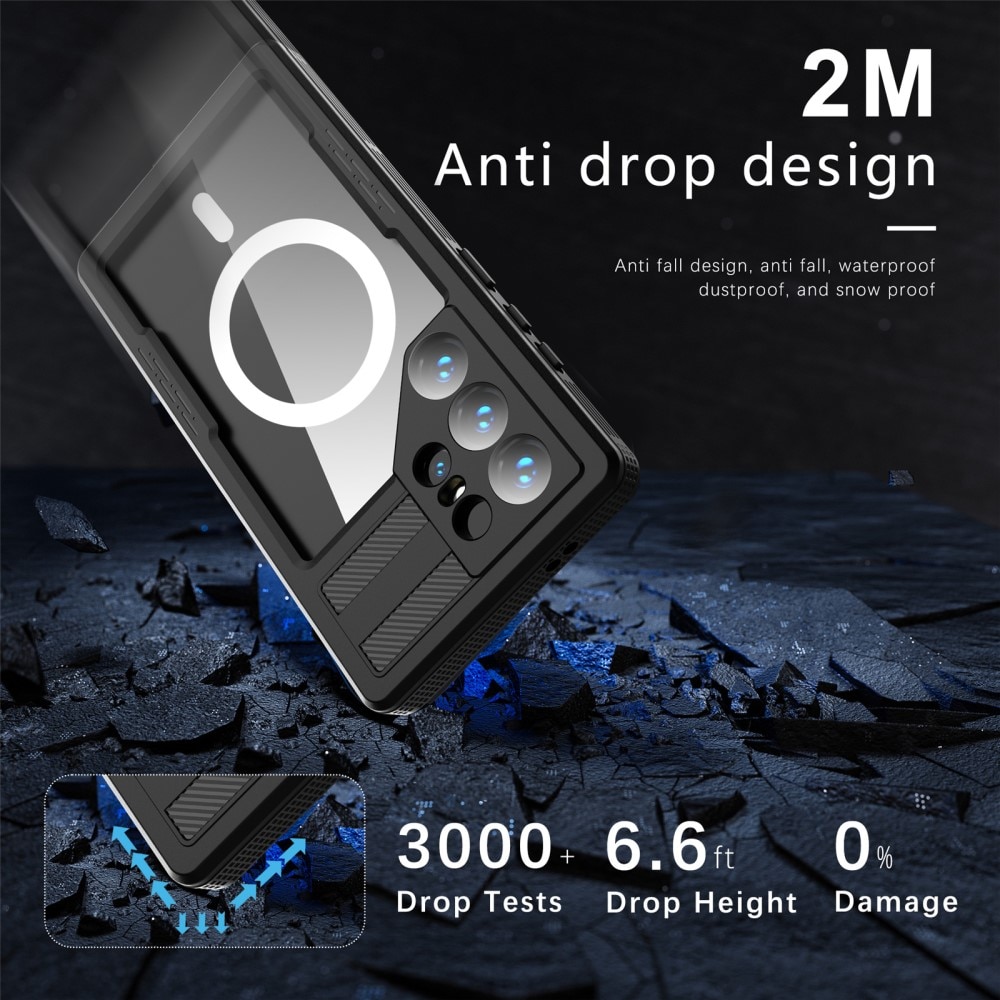 Samsung Galaxy S24 Ultra Wasserdichte Hülle MagSafe durchsichtig
