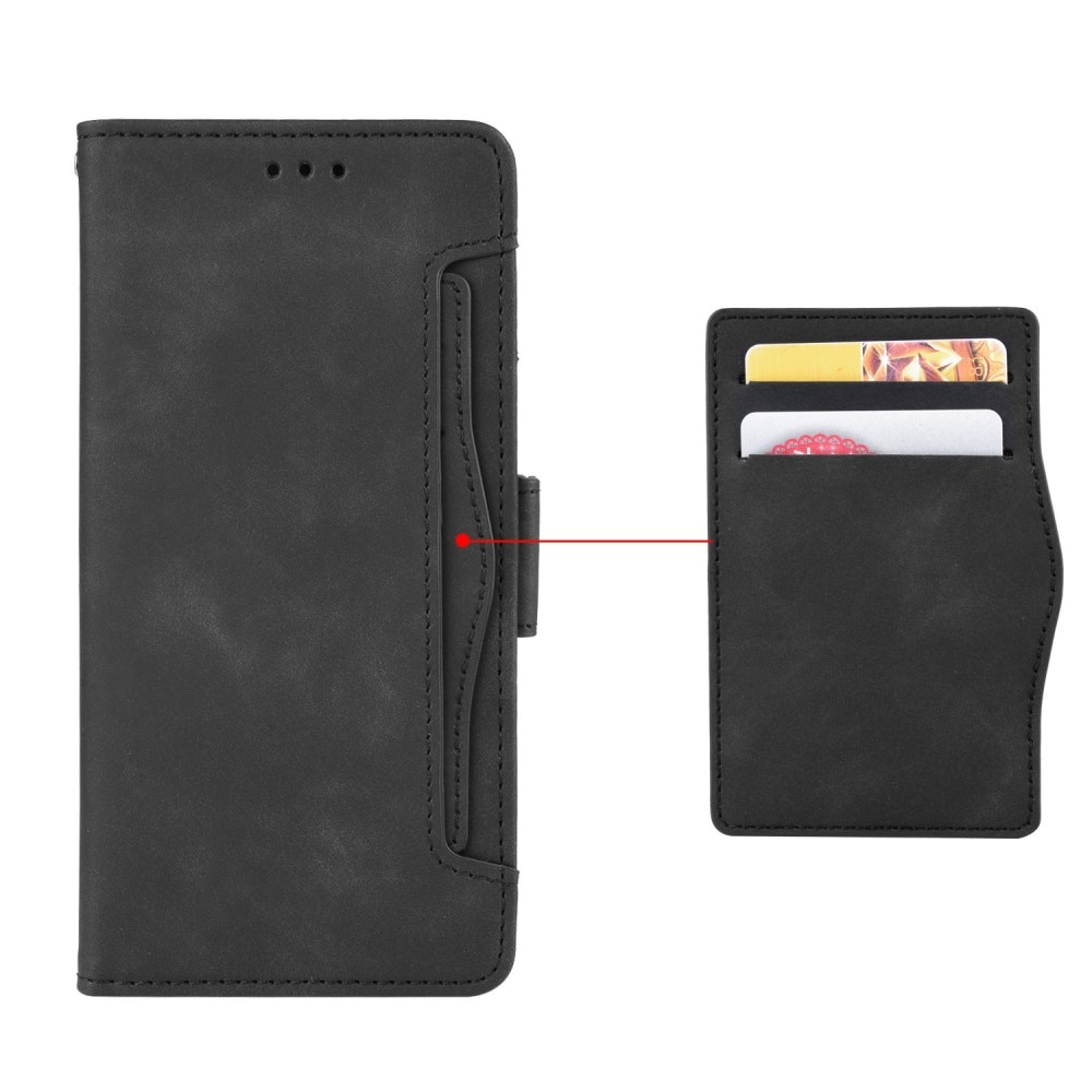 Xiaomi Redmi Note 13 4G Multi Portemonnaie-Hülle schwarz