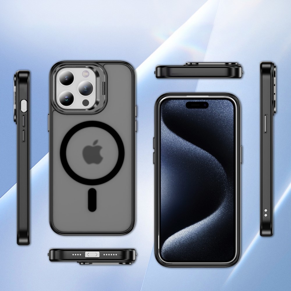 iPhone 15 Pro Max Hybrid-Hülle Kickstand MagSafe schwarz