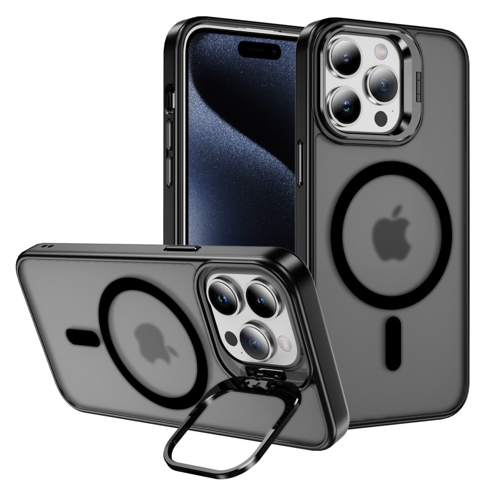 iPhone 15 Pro Hybrid-Hülle Kickstand MagSafe schwarz