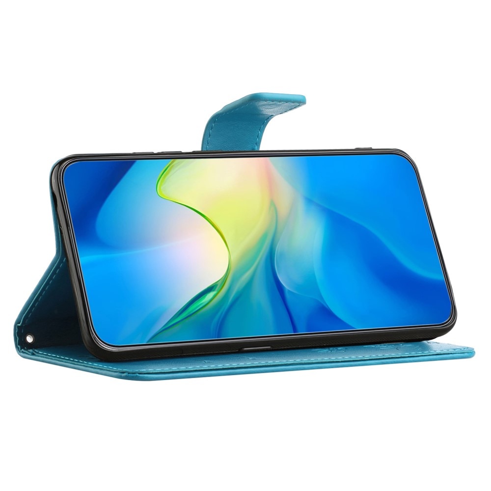 Samsung Galaxy Xcover 7 Handyhülle mit Schmetterlingsmuster, blau