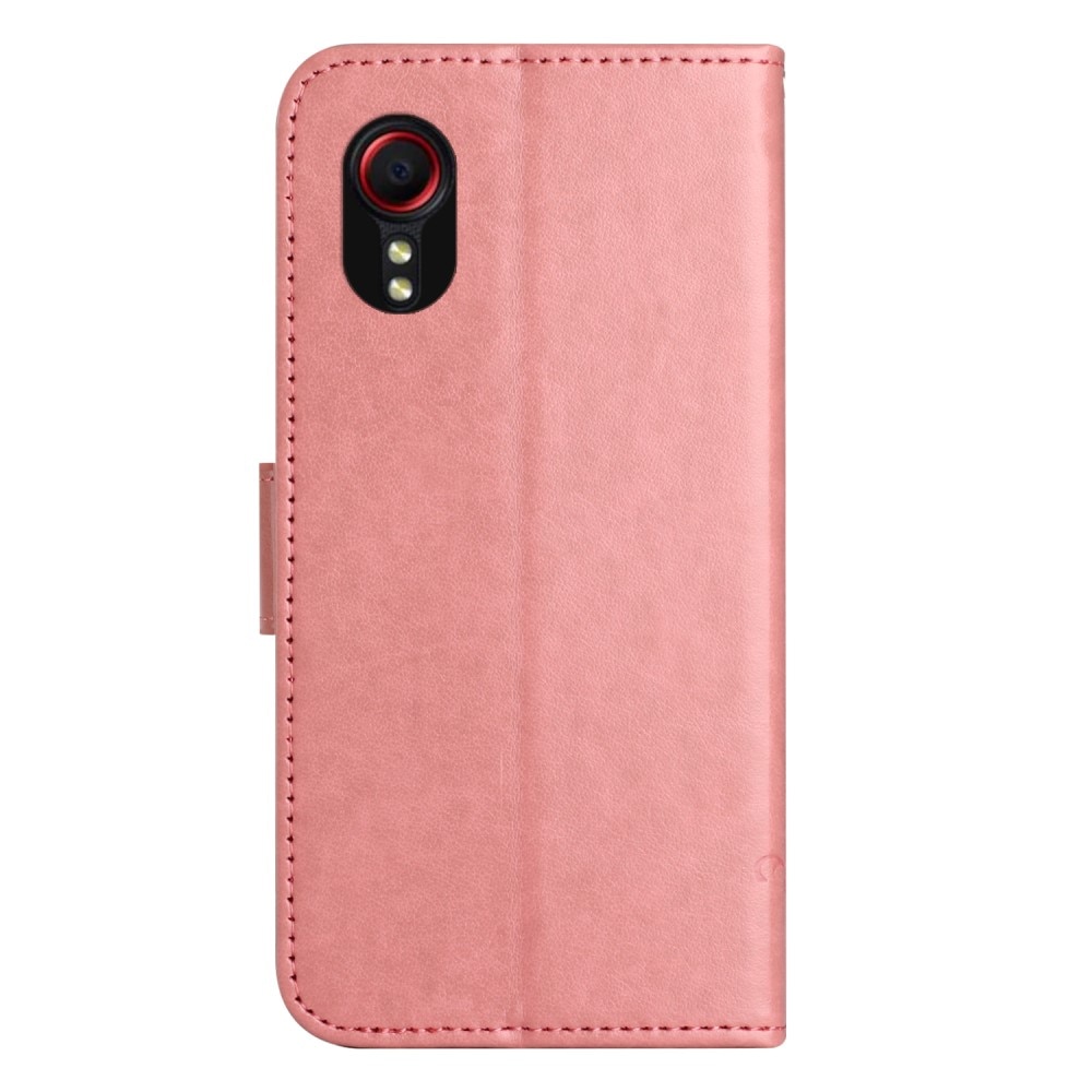 Samsung Galaxy Xcover 7 Handyhülle mit Schmetterlingsmuster, rosa