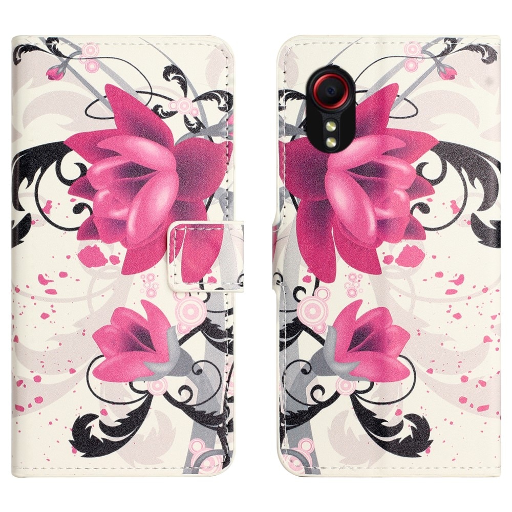 Samsung Galaxy Xcover 7 Portemonnaie-Hülle Flowers