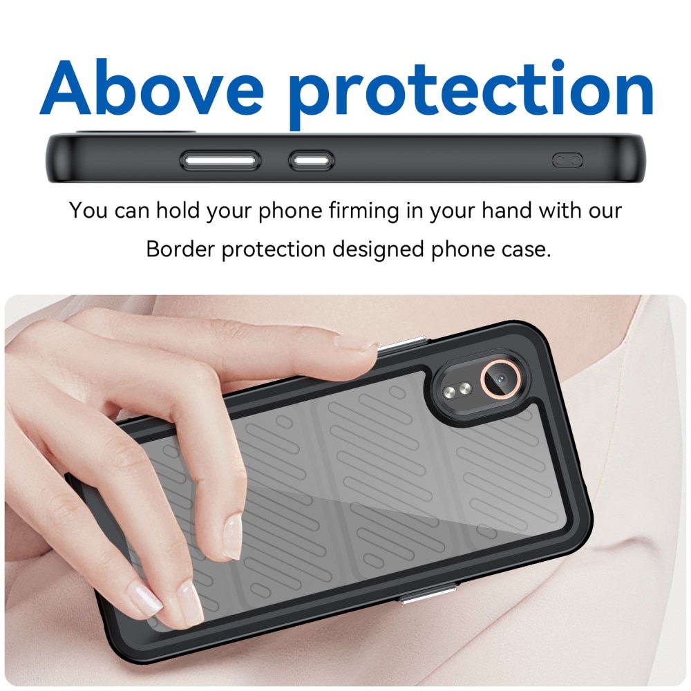 Samsung Galaxy Xcover 7 Hybride Handyhülle Crystal Hybrid schwarz