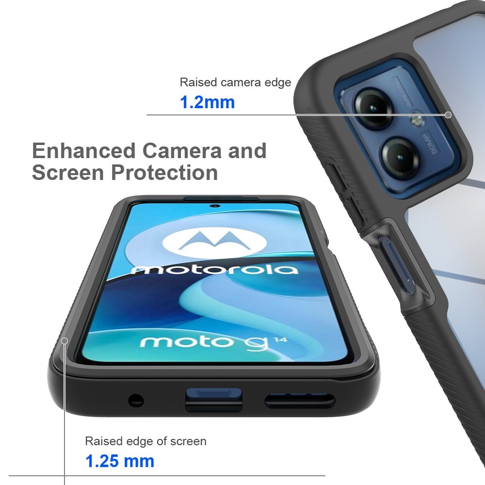 Motorola Moto G54 Full Protection Case Schwarz