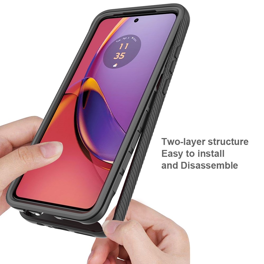 Motorola Moto G84 Full Protection Case schwarz