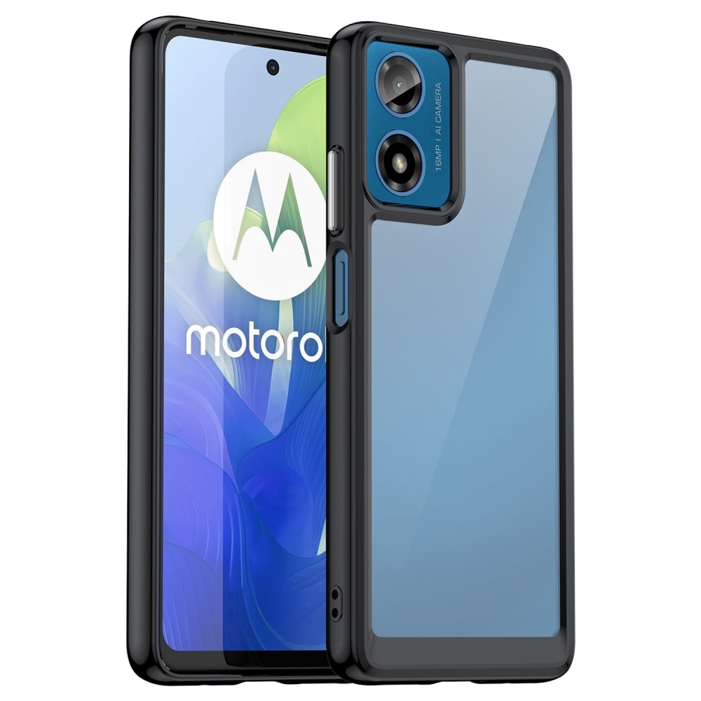 Motorola Moto G04 Hybride Handyhülle Crystal Hybrid schwarz