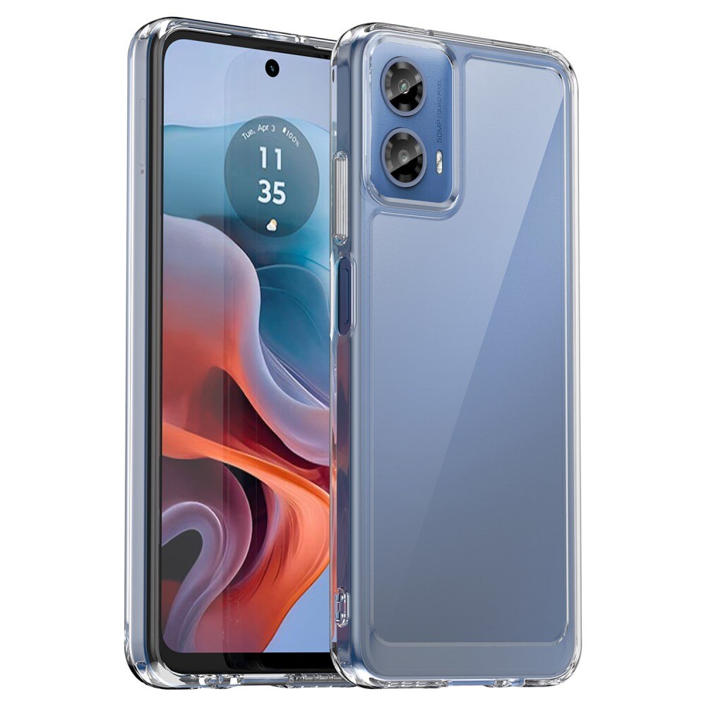 Motorola Moto G34 Hybride Handyhülle Crystal Hybrid durchsichtig