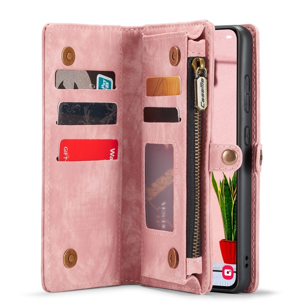 Multi-slot Portemonnaie-Hülle Samsung Galaxy S24 Plus Rosa