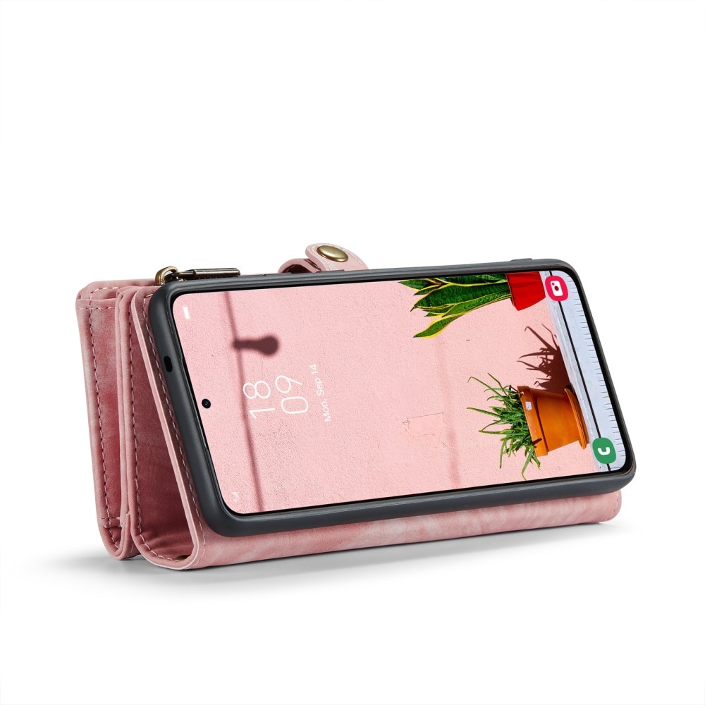 Multi-slot Portemonnaie-Hülle Samsung Galaxy S24 Plus Rosa