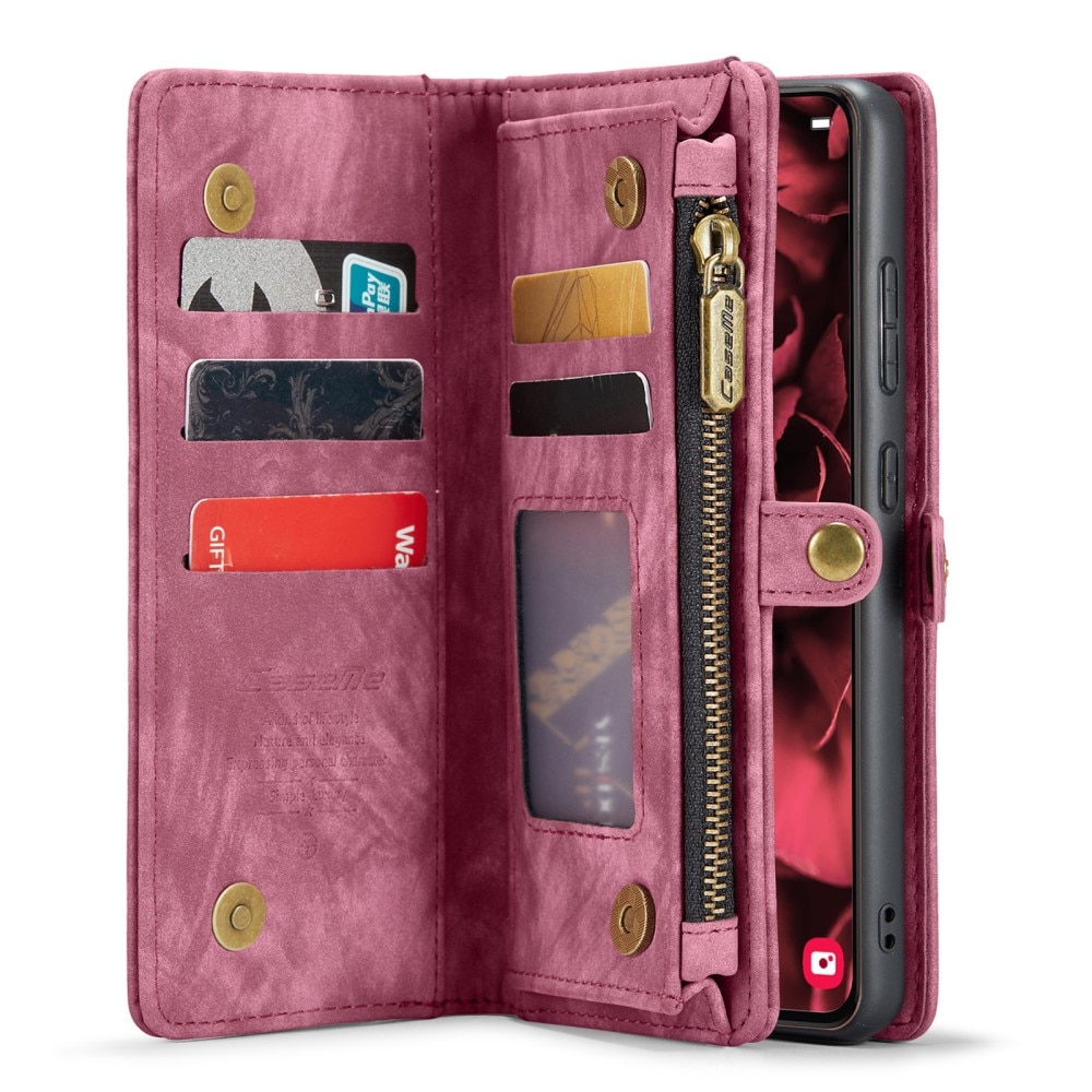 Multi-slot Portemonnaie-Hülle Samsung Galaxy S24 Plus Rot