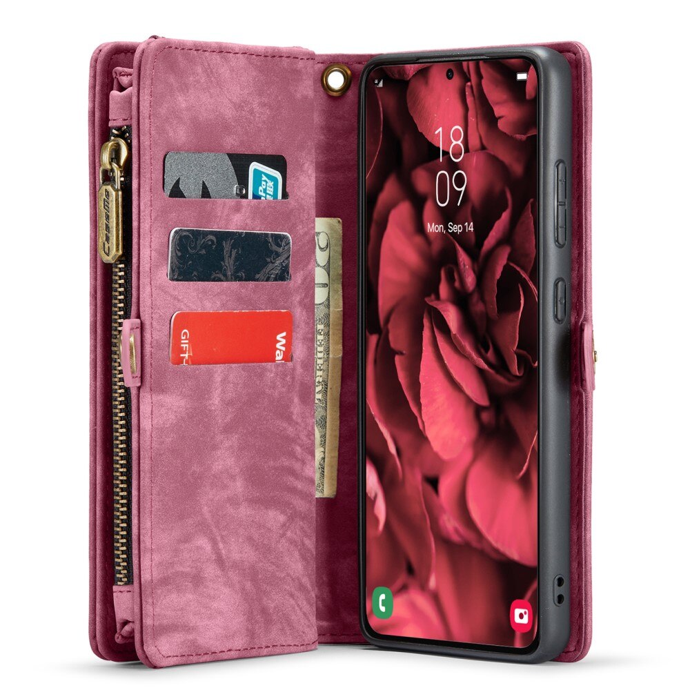 Multi-slot Portemonnaie-Hülle Samsung Galaxy S24 Plus Rot