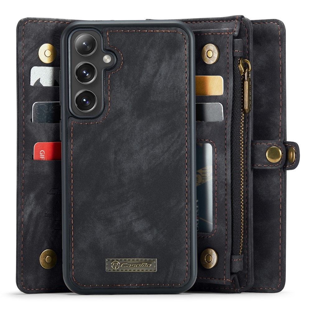 Multi-slot Portemonnaie-Hülle Samsung Galaxy S24 Plus Grau
