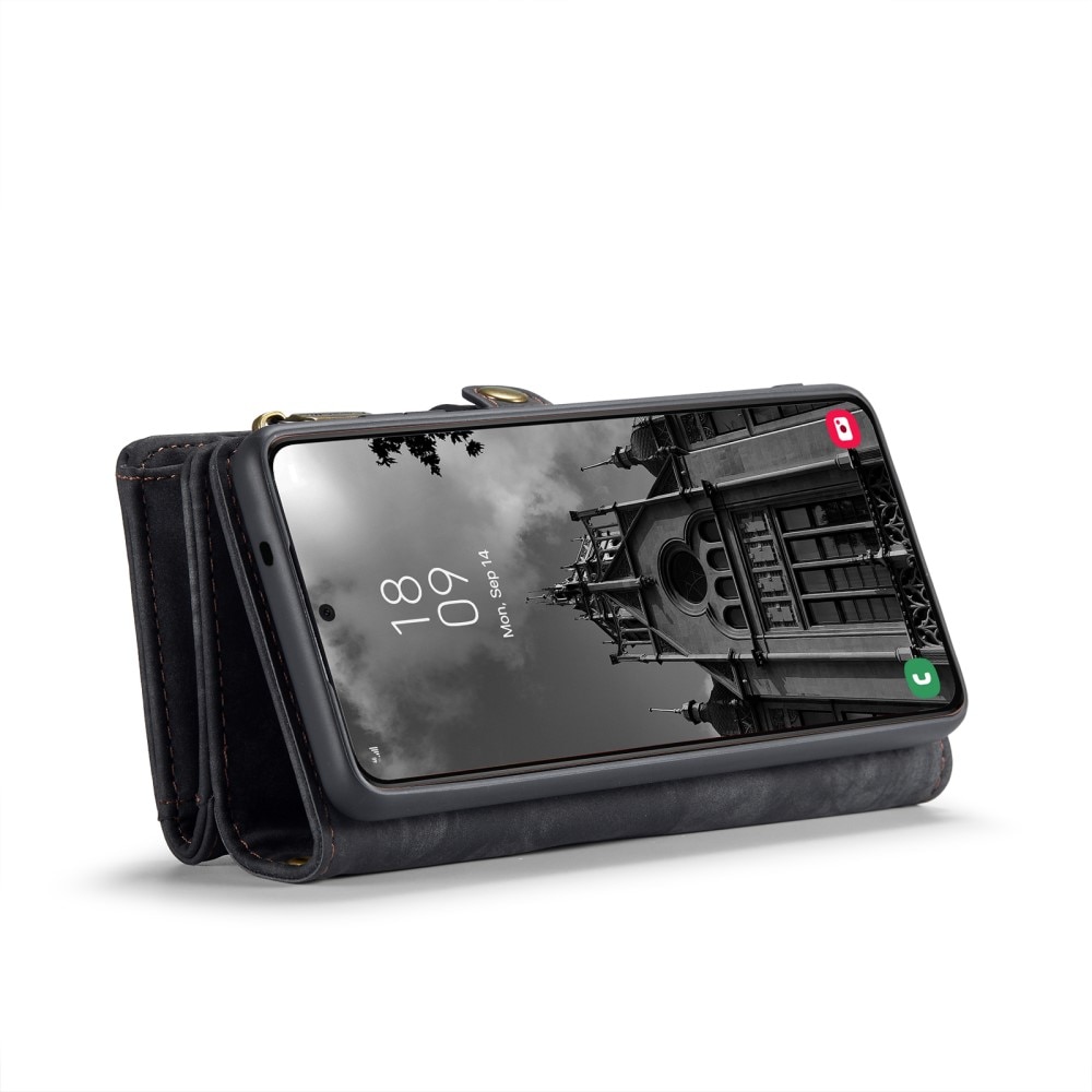 Multi-slot Portemonnaie-Hülle Samsung Galaxy S24 Plus Grau