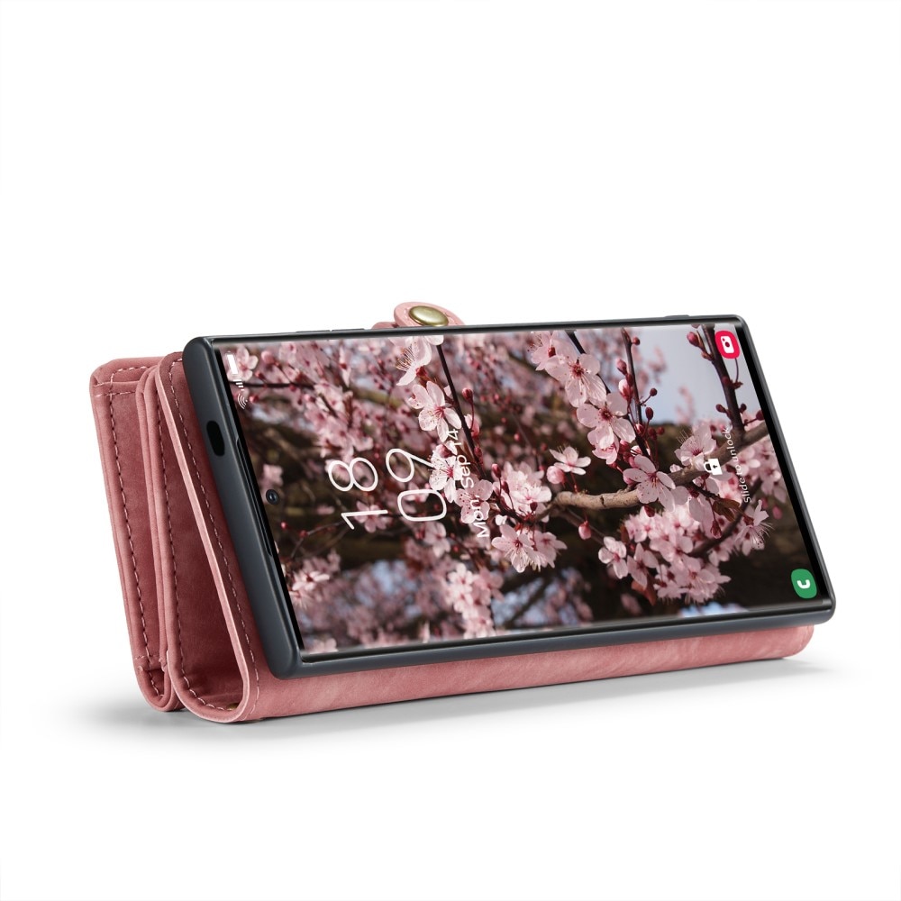 Multi-slot Portemonnaie-Hülle Samsung Galaxy S24 Ultra rosa