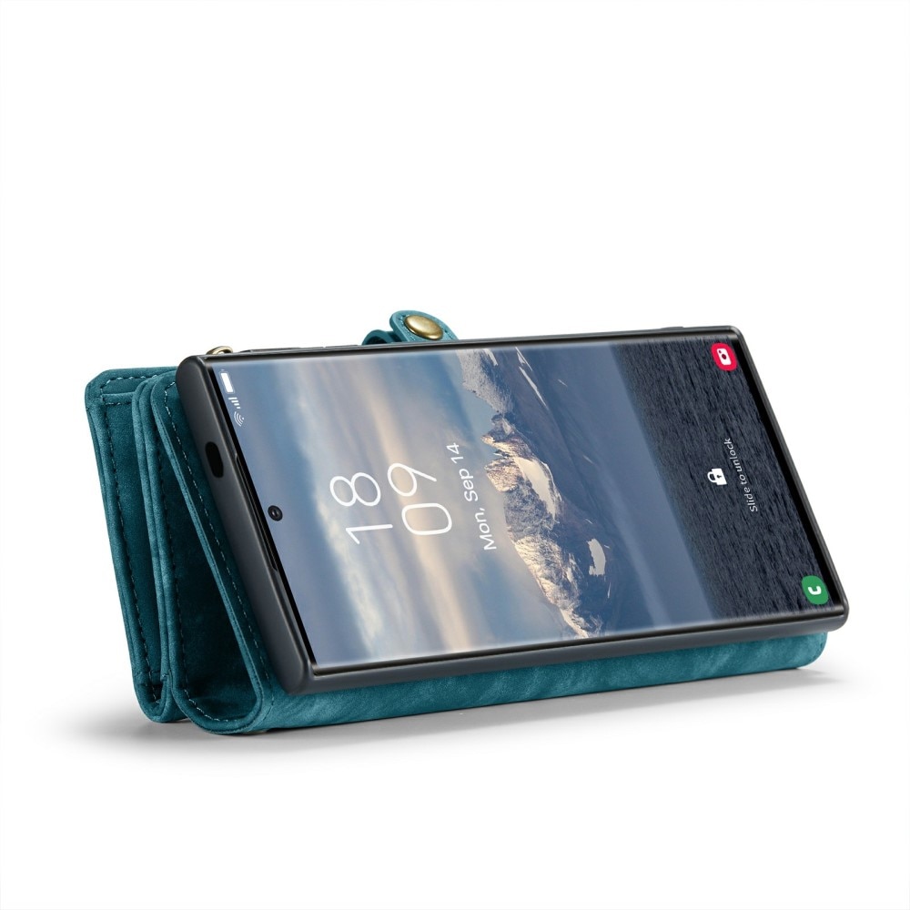 Multi-slot Portemonnaie-Hülle Samsung Galaxy S24 Ultra blau