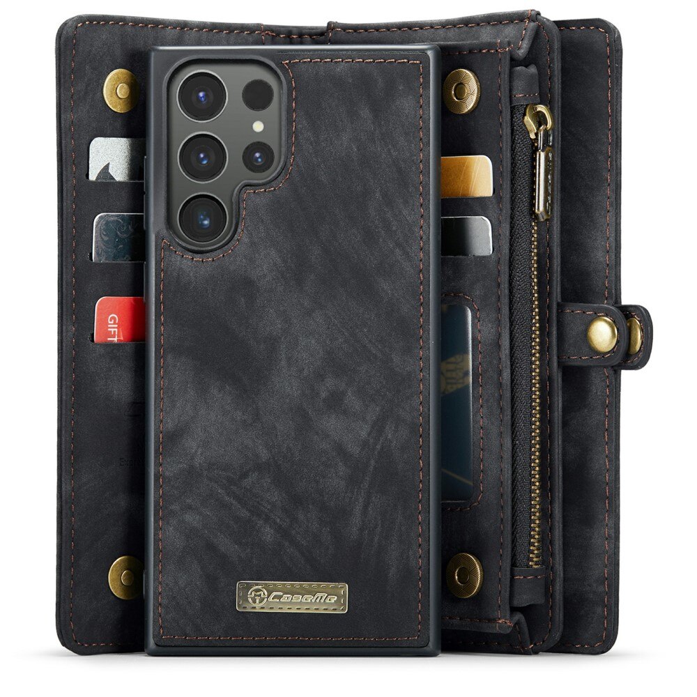 Multi-slot Portemonnaie-Hülle Samsung Galaxy S24 Ultra Grau