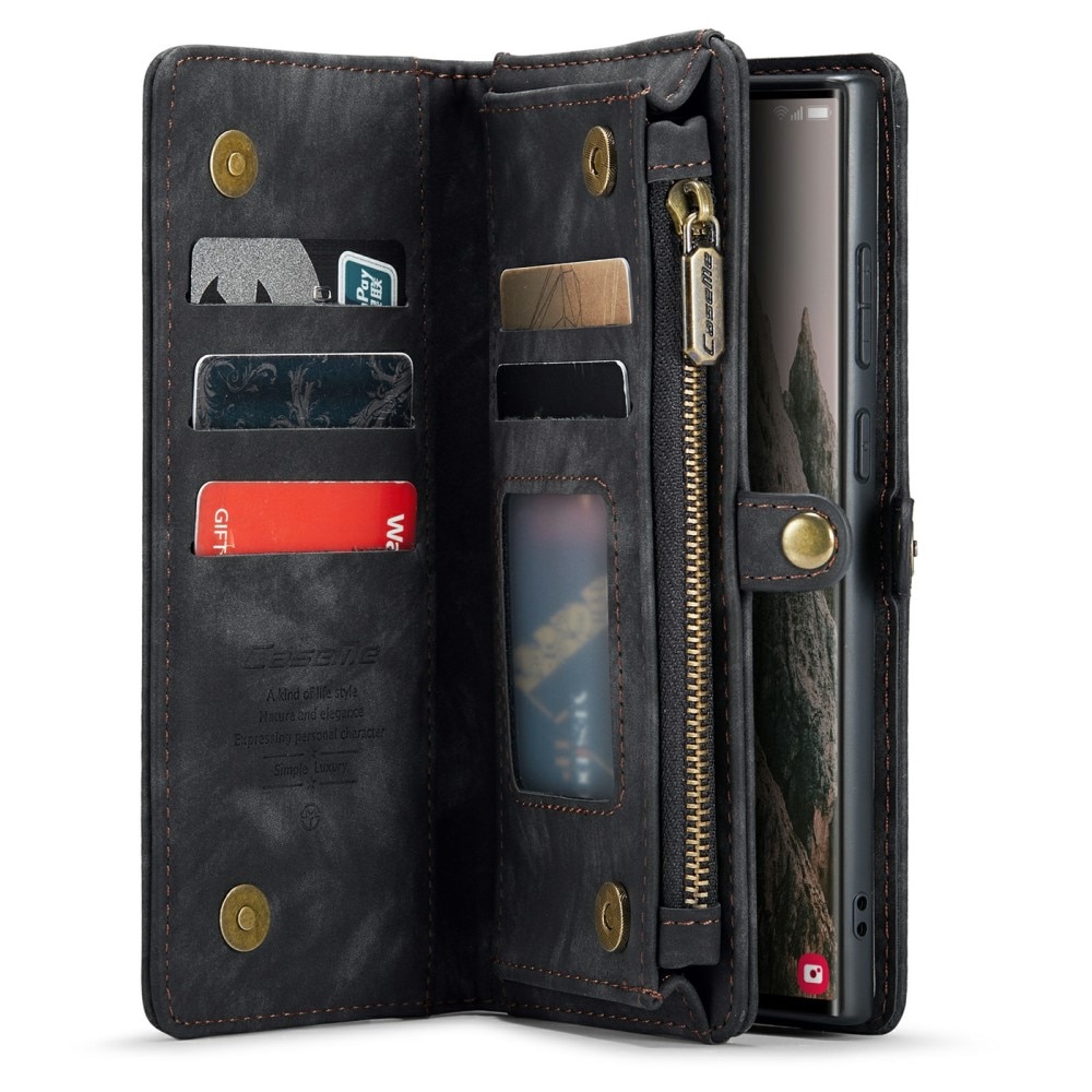 Multi-slot Portemonnaie-Hülle Samsung Galaxy S24 Ultra Grau