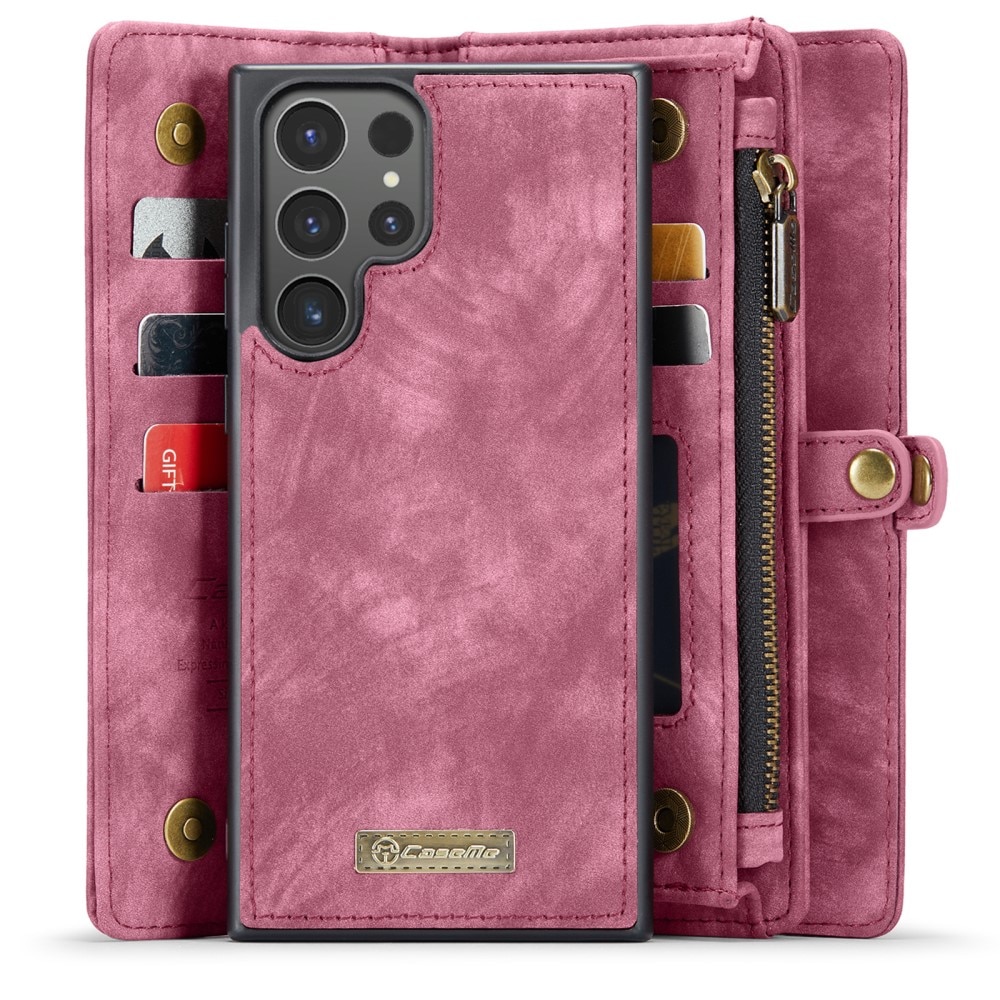 Multi-slot Portemonnaie-Hülle Samsung Galaxy S24 Ultra Rot