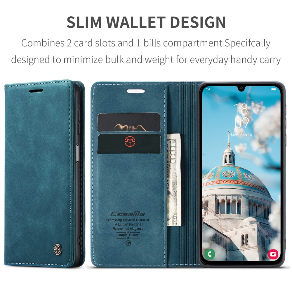 Slim Portemonnaie-Hülle Samsung Galaxy A15 blau